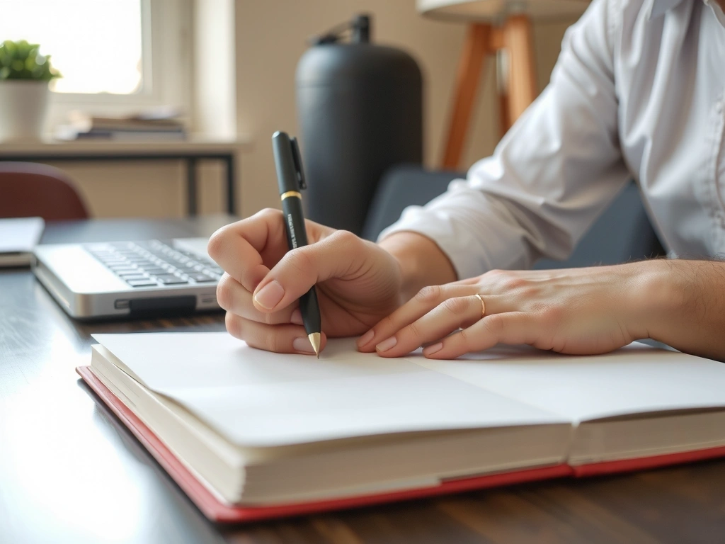 Notizen während Beratung