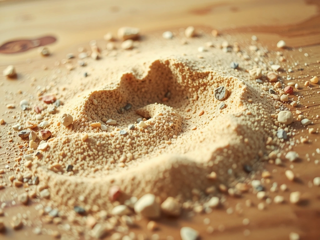 Feine Sandkörner wirbeln im Wind